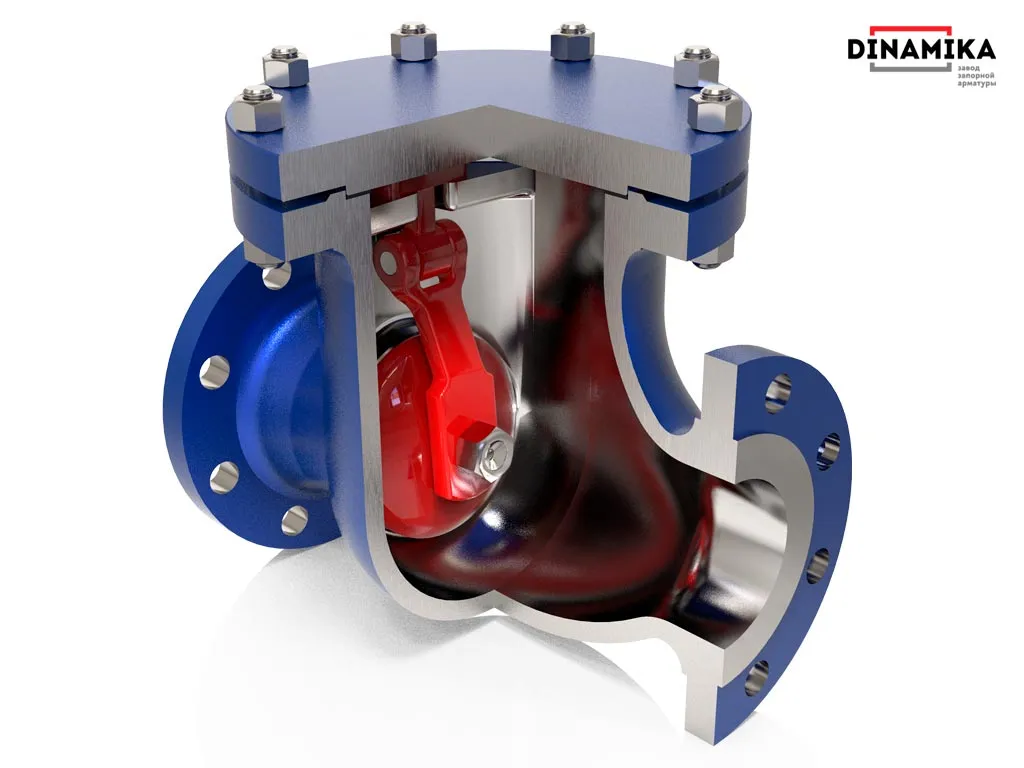 Обратный клапан 19нж53нж Ду100 фланцевый